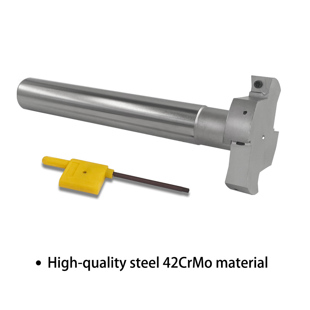 Carbide End Mill - 長さ200mm、厚さ10mmのCNC Tスロットエンドミルシャンク、HTSシリーズスロッティングシャンク、Tスロットエンドミルホルダー、超硬インサートCCMT06