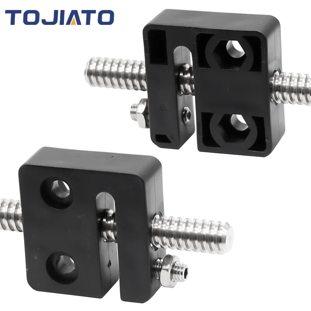 Lead Screw 8Mm - 1-6個入りアンチバックラッシュナットブロック、直径8mm、ピッチ2mm、リード8mm、POM製ネジナット、CNCおよび3Dプリンター部品用