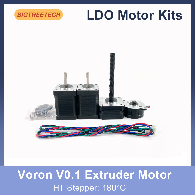 Nema 17 Stepper - 3Dプリンター用押出機キットBiqu-v0.1,Ldoモーター,180,4.3インチ,高温,ldo-36sth20-1004ahg mm,Nema17,ステッピングモーター