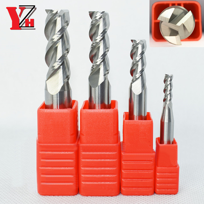 Carbide End Mill - YZH HRC60 エンドミル直径 1.05mm ～ 12.05mm
