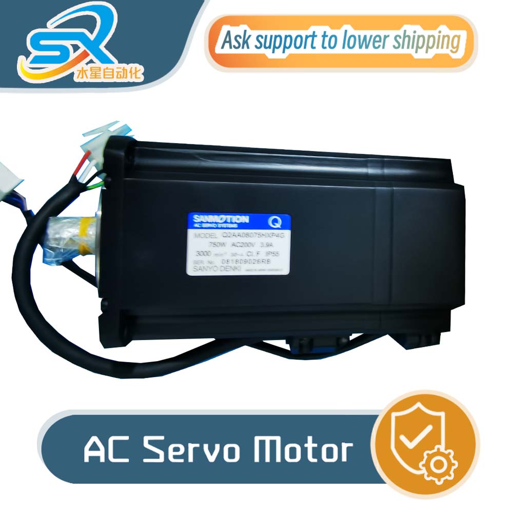 Servo Motor - 100%純正三洋電機製ACサーボモーターQ2AA08075HXP4G 750w 産業オートメーション向け、ご注文お待ちしております。