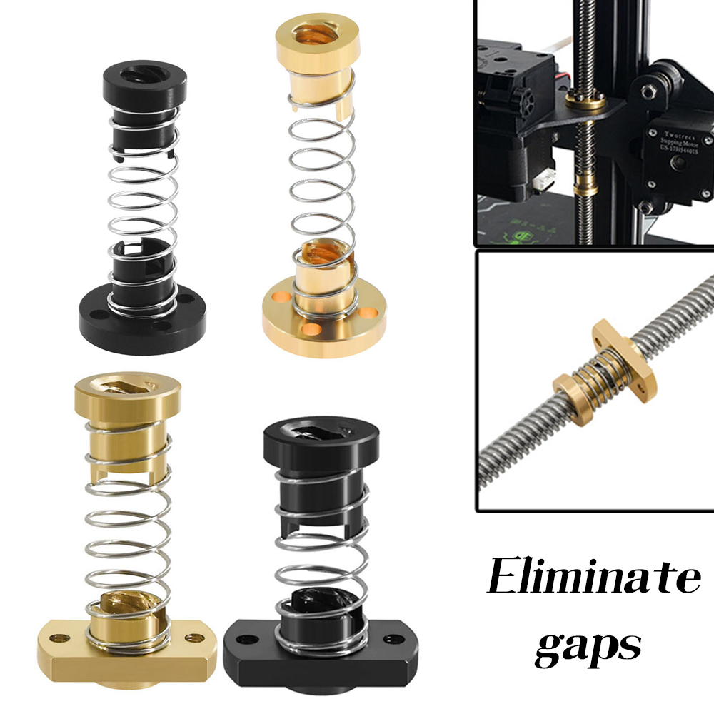 Lead Screw 8Mm - T8 アンチバックラッシュネジ真鍮ナットリード 2 ミリメートル 8 ミリメートルギャップナットを排除