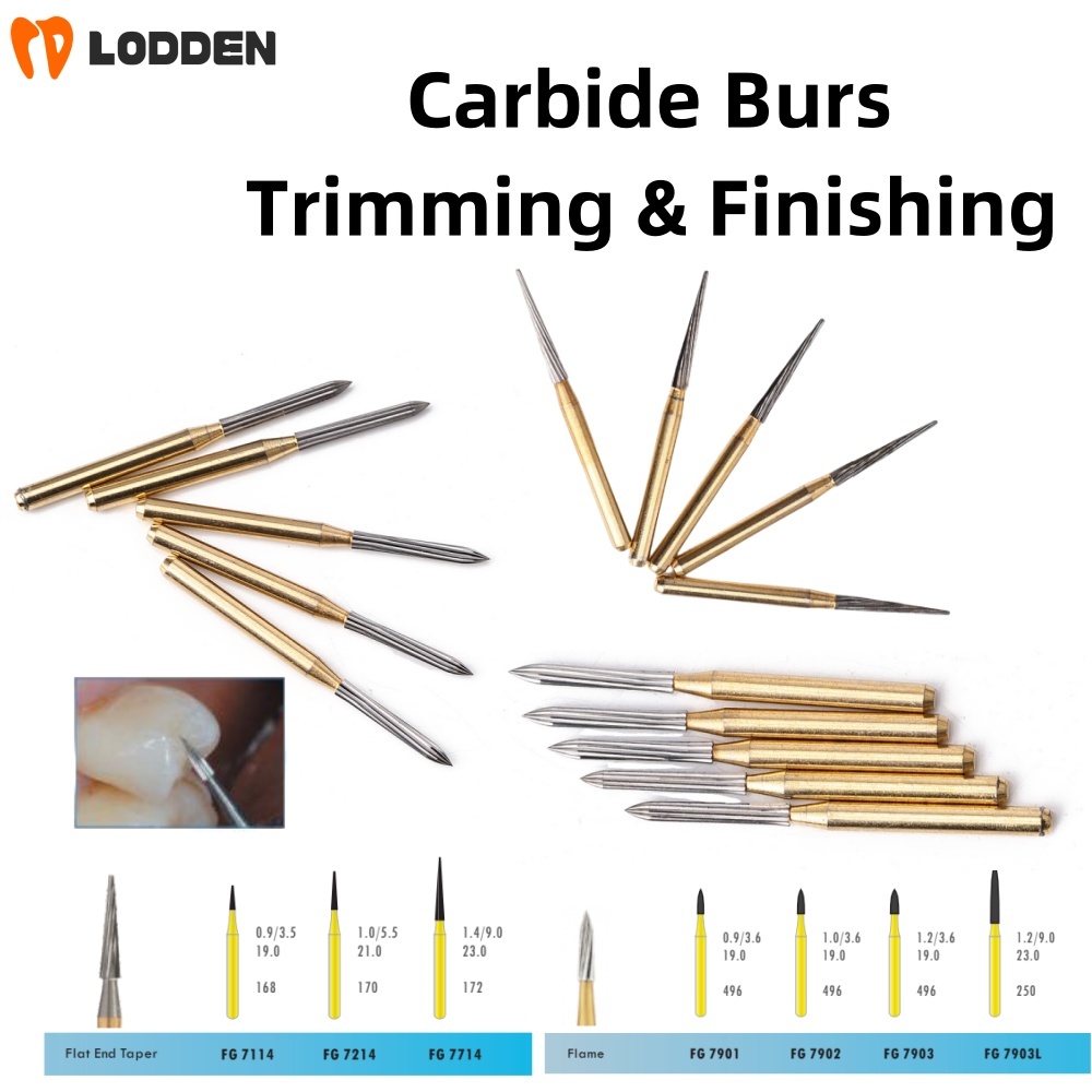 Carbide End Mill - 歯科クリニック用バー トリミング＆フィニッシング用超硬バー FG 1.6mmシャンク 高速ドリル 歯科用ツール