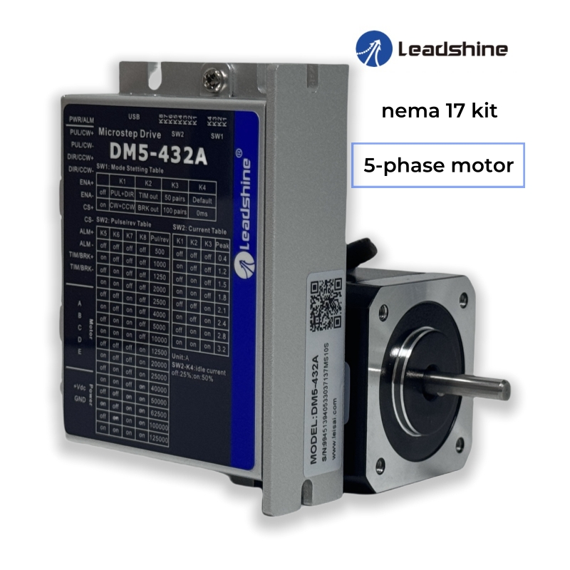 Nema 17 Stepper - Leadshine 0.72度 Nema17 CNCキット ドライバーキット 工場製