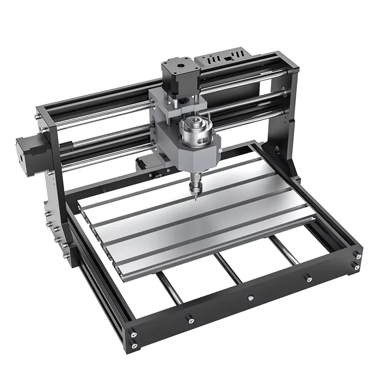 3018 Aluminium Cnc - TWOTREES CNC 3018ルーター アルミ製プロファイルテーブル 高精度リニアガイド 300*180*40mm加工範囲