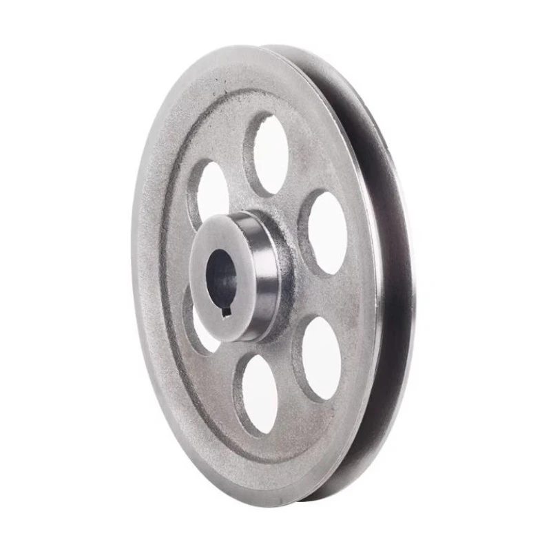 V Slot Wheel - 直径150-200mm Vベルトプーリー 中空シングルスロット A型プーリー 鉄鋳造ホイール 1個