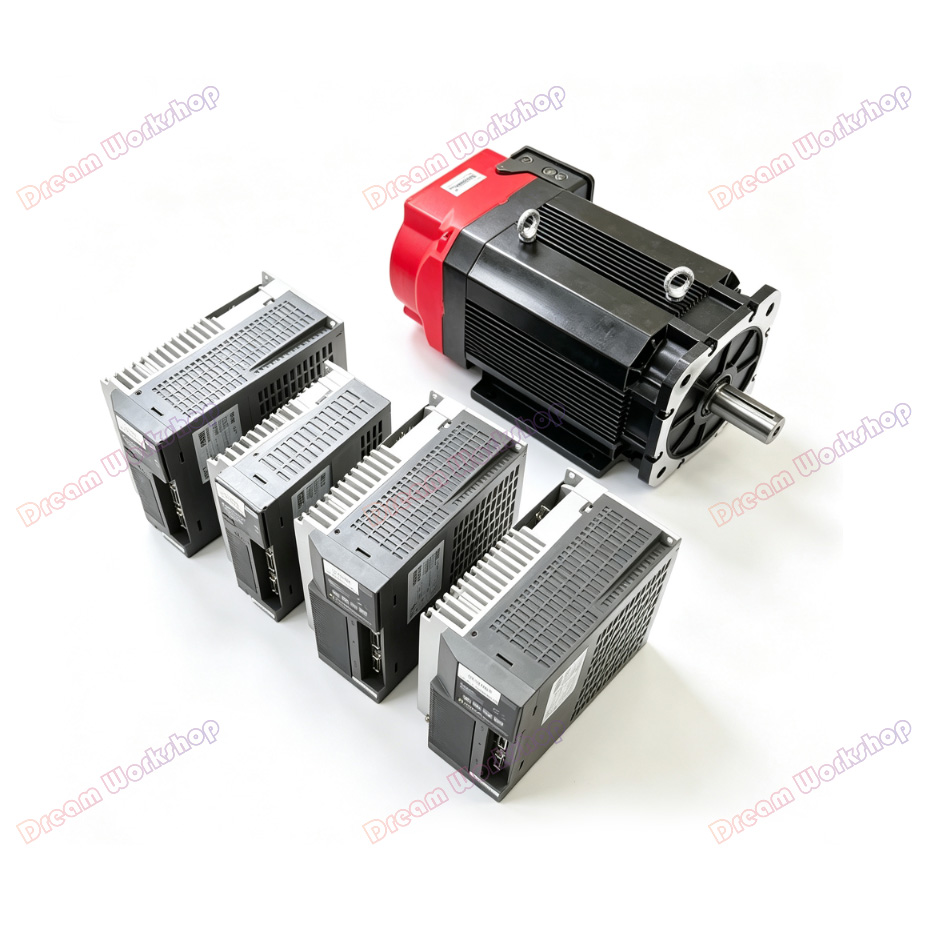 Spindle Motor - 大トルク2.2KW 1.5KW非同期スピンドルサーボモーター、ドライバー付きAC 380V、CNC旋盤フライス盤用、6000rpm高速