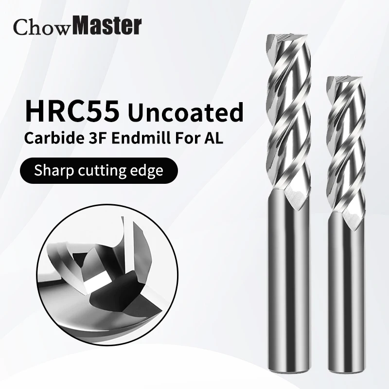 End Mill Set - 3fアルミニウム製エンドミル,炭化タングステンフライス工具,4mm, 6mm, 8mm, 10mm, 12mm, 14mm,