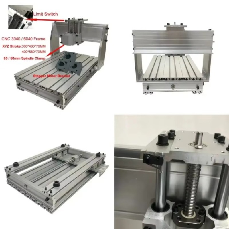 Cnc Router - アルミCNC 3040 6040フレームキット リミットスイッチ 1605ボールねじ DIY