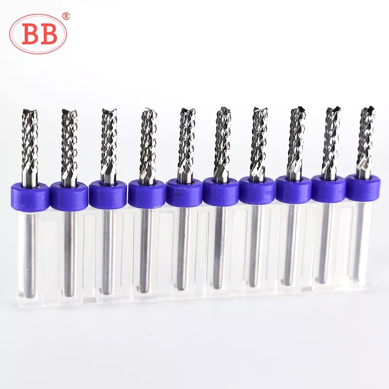 End Mill Set - BB 超硬コーンエンドミルカッタータングステン歯彫刻 CNC マシンプロビット 3.175 4