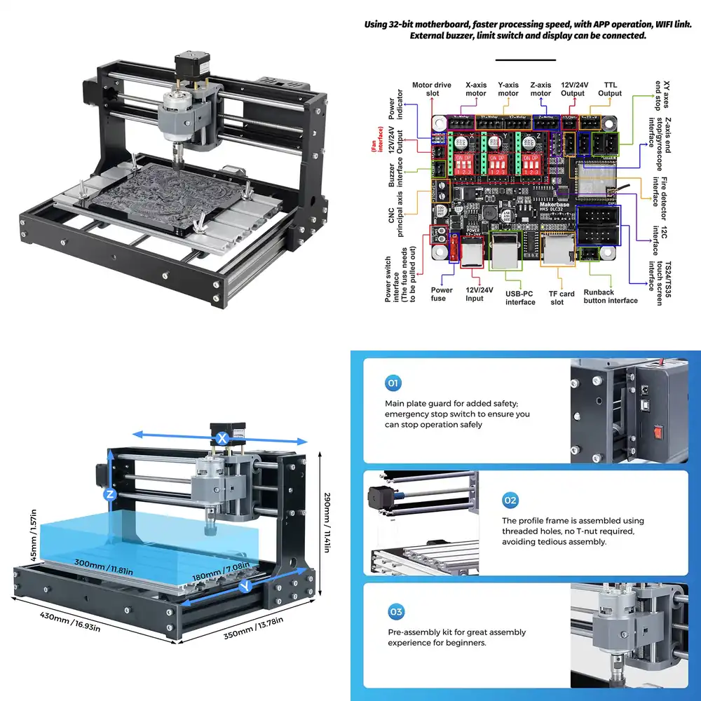 3018 Aluminium Cnc - 小型卸売ミニ木製アクリルCNCルーター3018テーブルプロファイルアルミレーザーミリング木工ルーターマシン