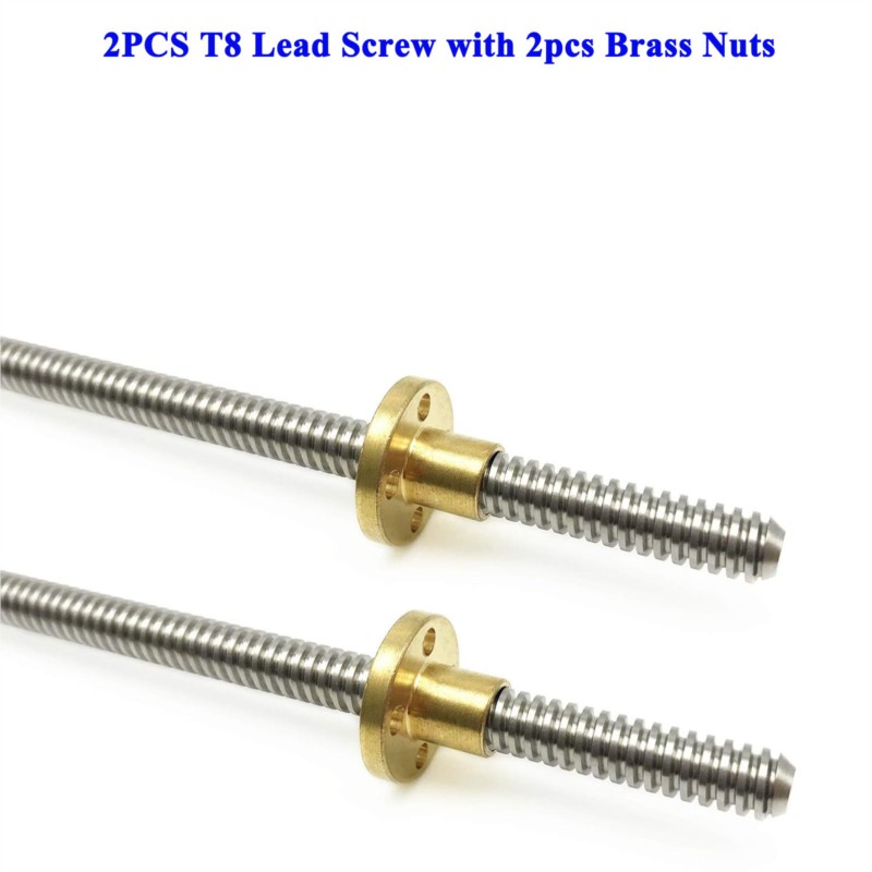 Lead Screw 8Mm - 2個入り T8 リードスクリュー Tr8 リード 2mm