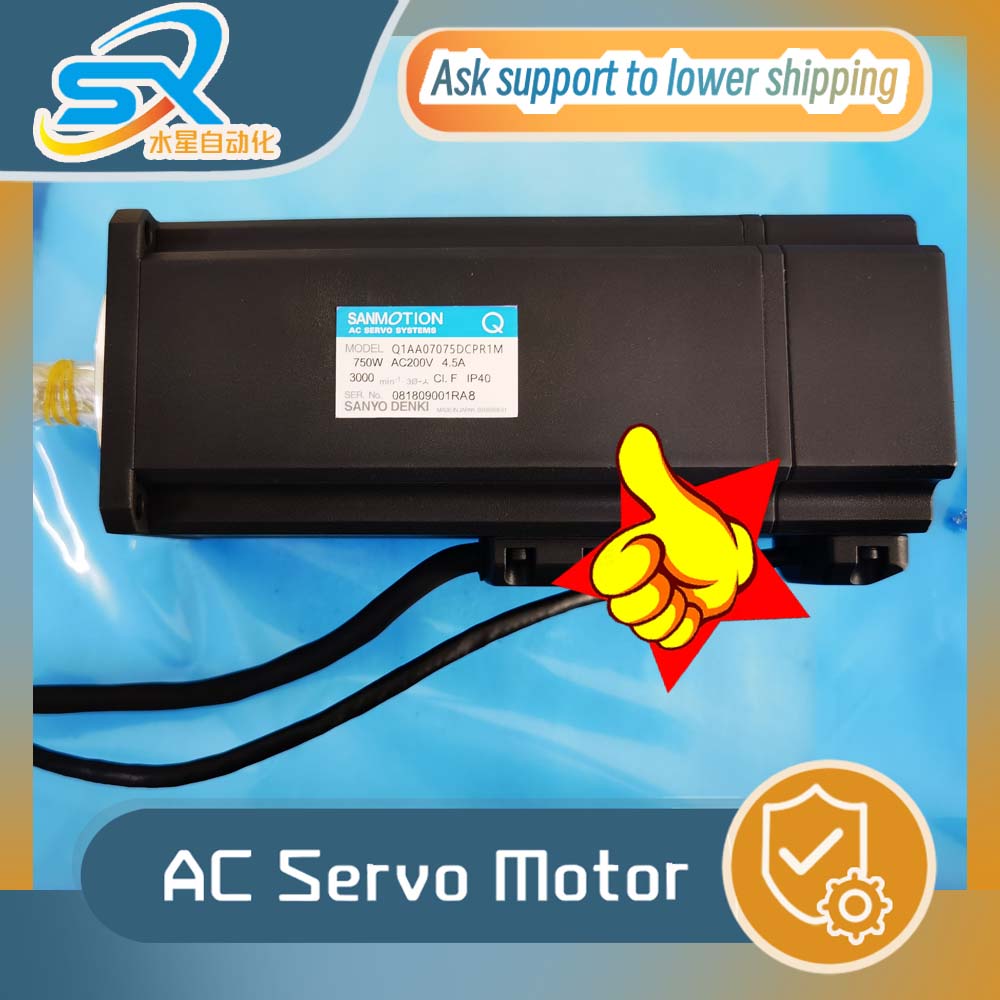 Servo Motor - Q1AA07075DCPR1M ロボット用ACサーボモーター 1年/3ヶ月保証