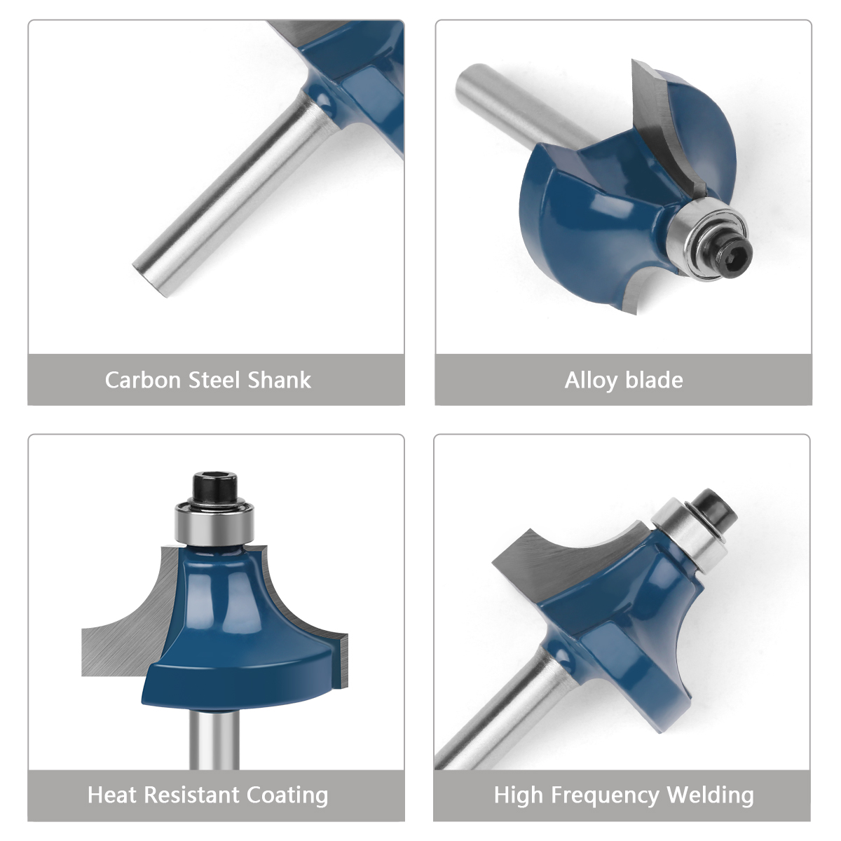 6 ミリメートルシャンクルータービットセットストレート T  - End Mill Set のレビューと価格