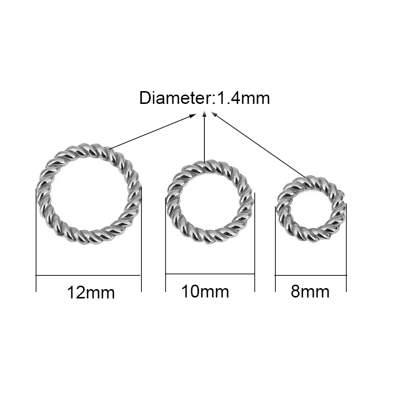 10個入り PVD加工 色褪せないステンレス製 クローズドジ - Coupling 8Mm のレビューと価格