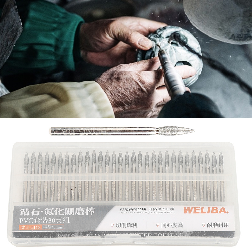30 個 150 グリットチップダイヤモンド研削ビット CN - Cnc Bits のレビューと価格