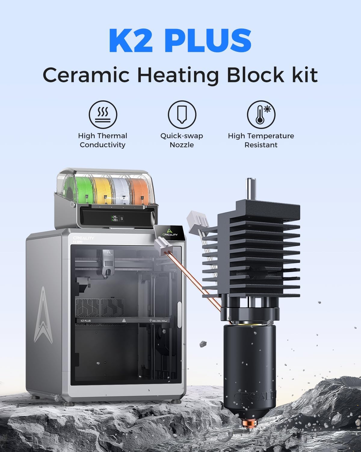 Creality K2 Plus セラミックホットエンドキッ - Aluminium Profile 2020 のレビューと価格