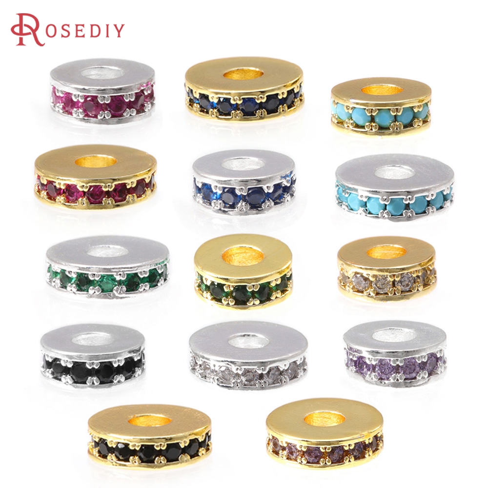 6個入り 6mm 8mm 18Kゴールドカラー 真鍮 ジルコ - Coupling 8Mm のレビューと価格