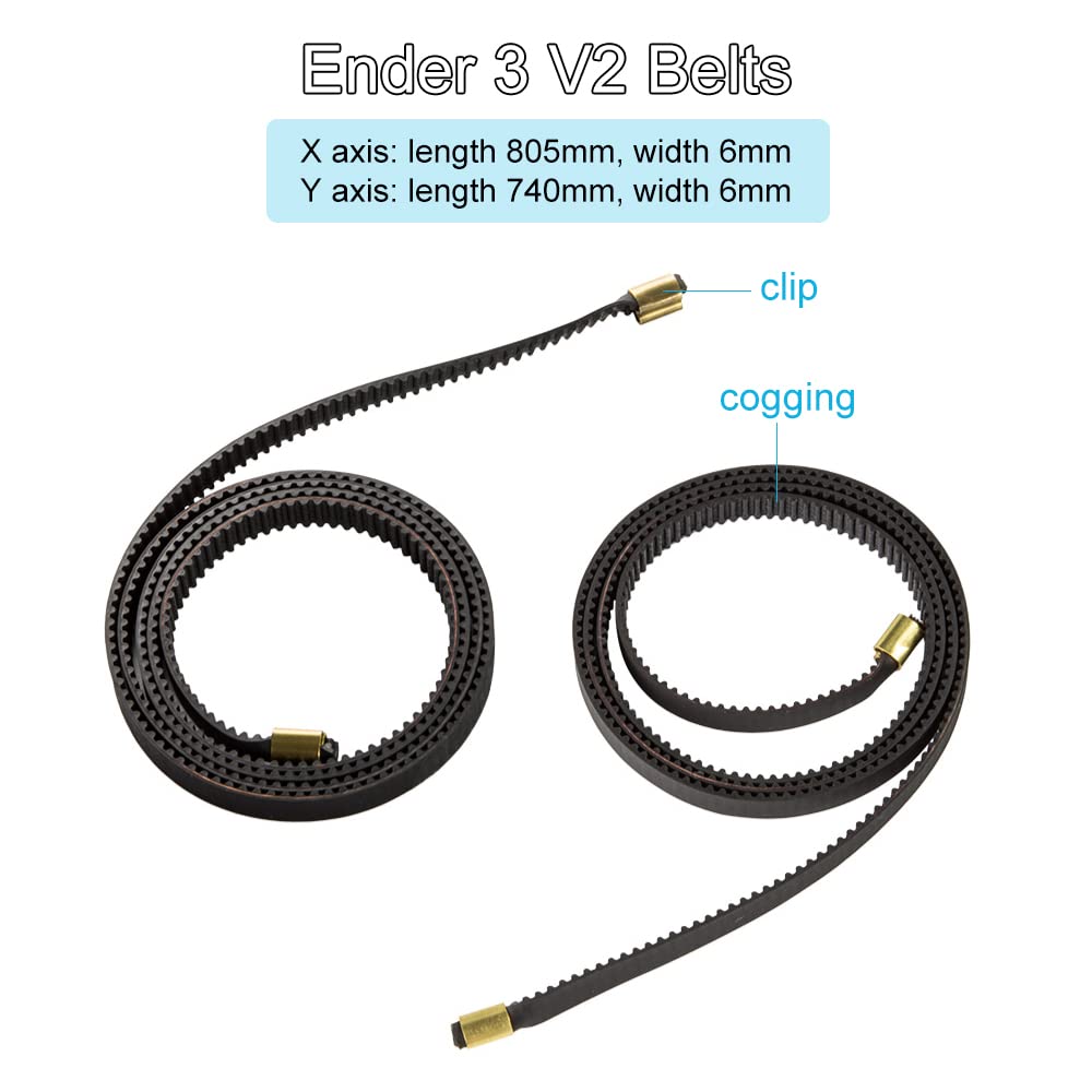Creality公式2GT-6mm Ender 3 V2ベル - Aluminium Profile 2020 のレビューと価格