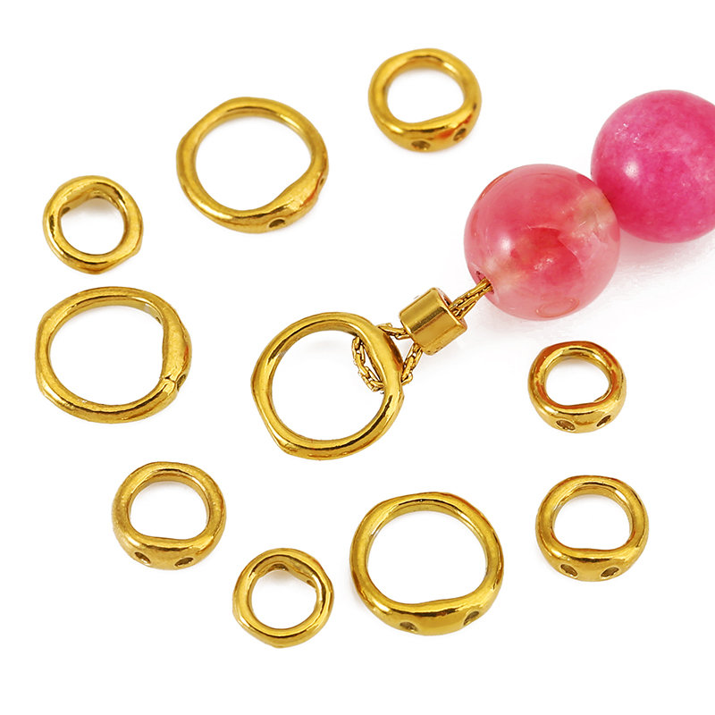 30個入り 5/6/8mm ステンレス製ビーズ用アクセサリー - Coupling 8Mm のレビューと価格