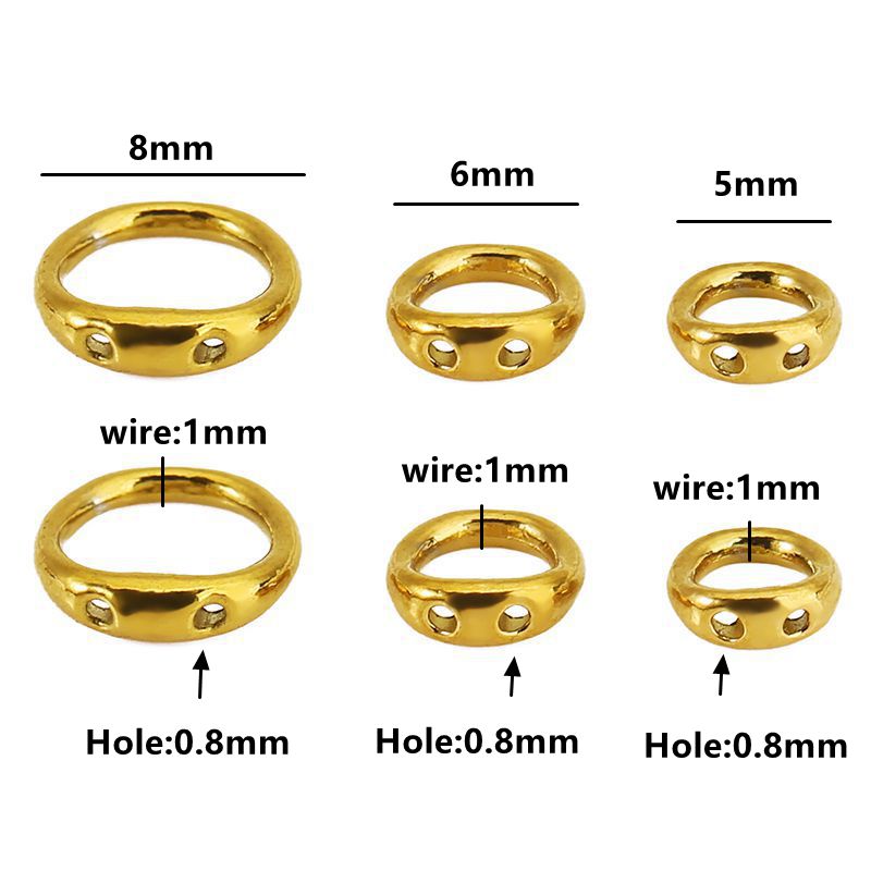 30個入り 5/6/8mm ステンレス製ビーズ用アクセサリー - Coupling 8Mm のレビューと価格