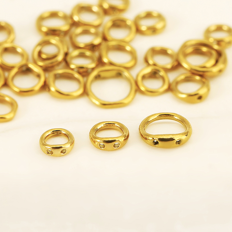 30個入り 5/6/8mm ステンレス製ビーズ用アクセサリー - Coupling 8Mm のレビューと価格