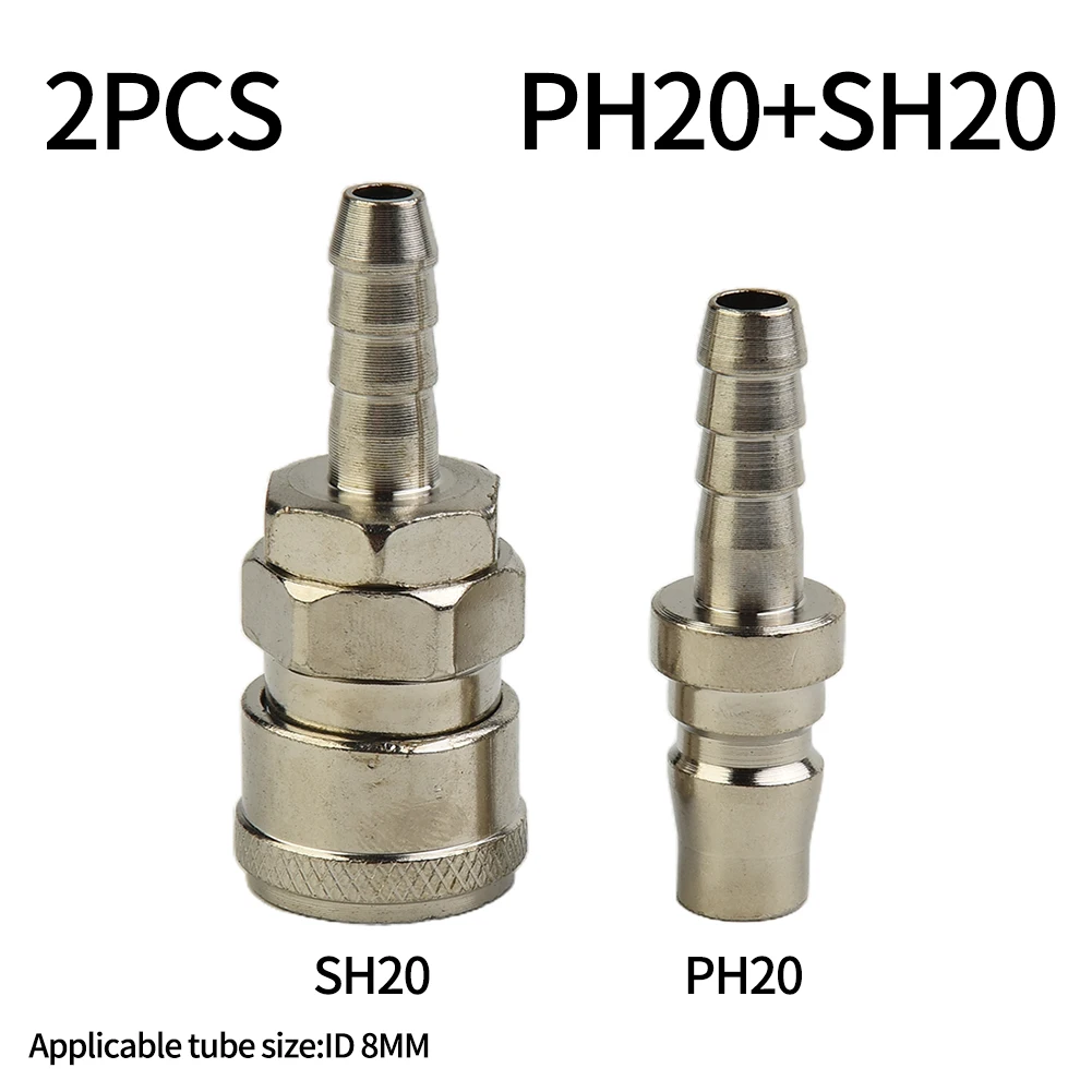 2 個エアラインホース継手 SH20 PH20 クイックリリ - Coupling 8Mm のレビューと価格