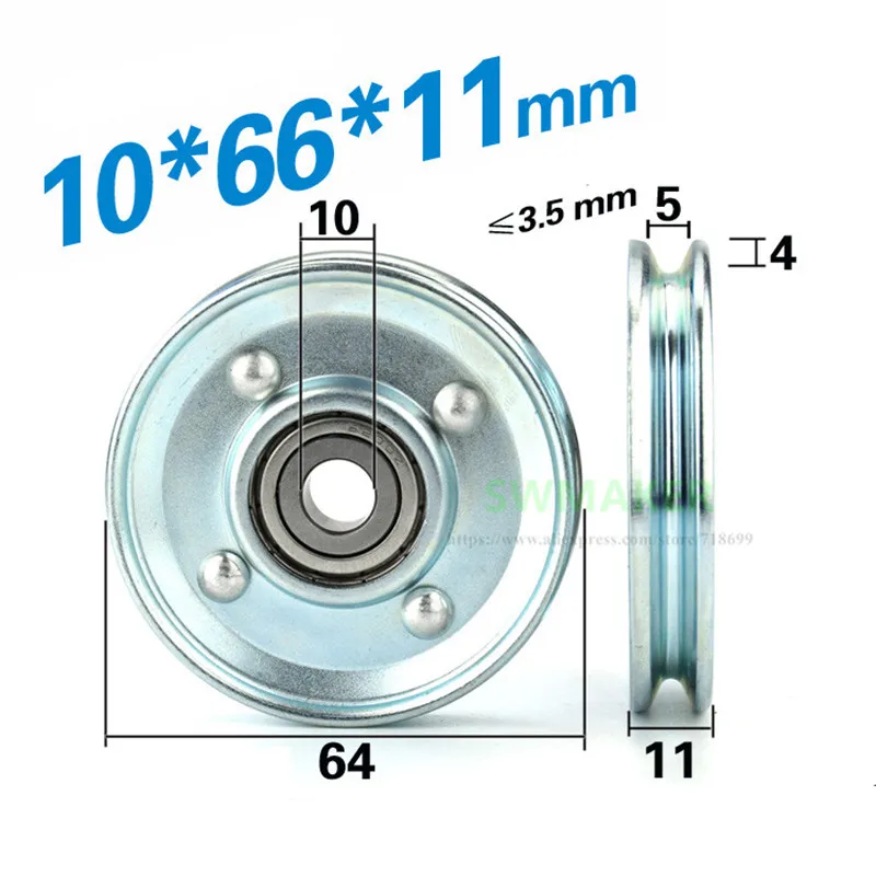 10 個 U 10*66*11 ミリメートル 66 ミリメー - V Slot Wheel のレビューと価格