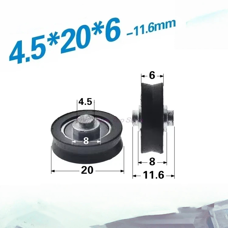 5PC POM ポリオキシメチレンプラスチックナイロンホイー - V Slot Wheel のレビューと価格