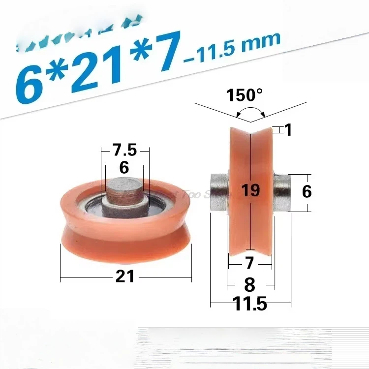 5PC POM ポリオキシメチレンプラスチックナイロンホイー - V Slot Wheel のレビューと価格