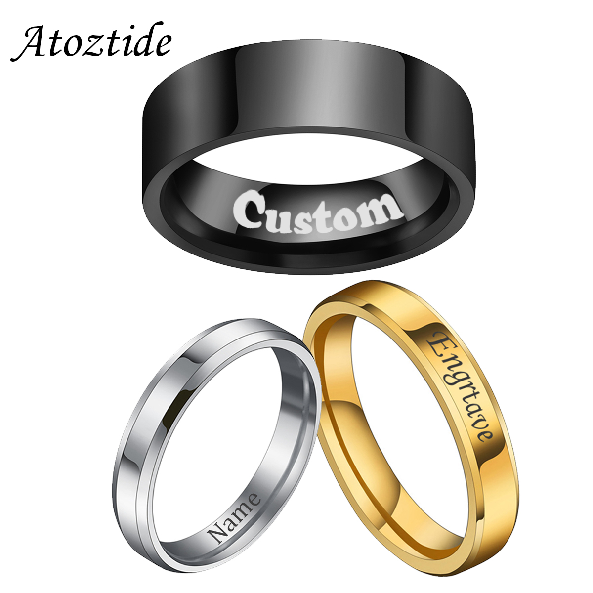 Atoztide 4/6/8ミリメートルパーソナライズ彫刻名 - Coupling 8Mm のレビューと価格