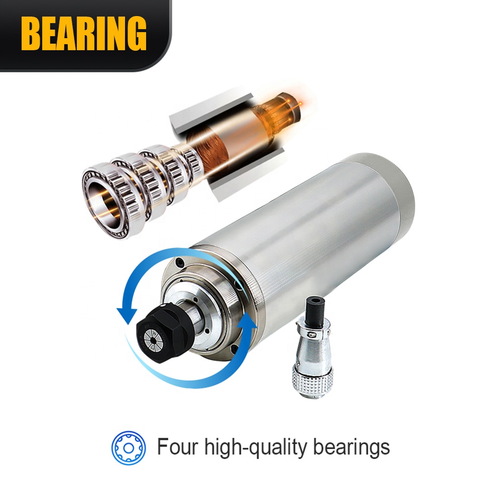 220V ER20 2.2kw 80mm水冷スピンドルモータ - Spindle Motor のレビューと価格