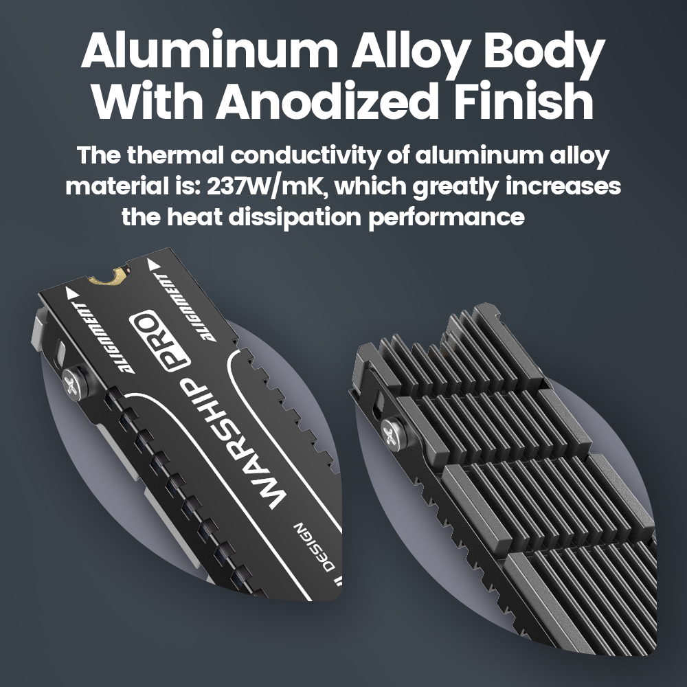 JEYI Cooler II 2280 SSDヒートシンク  - Aluminium Extrusion のレビューと価格