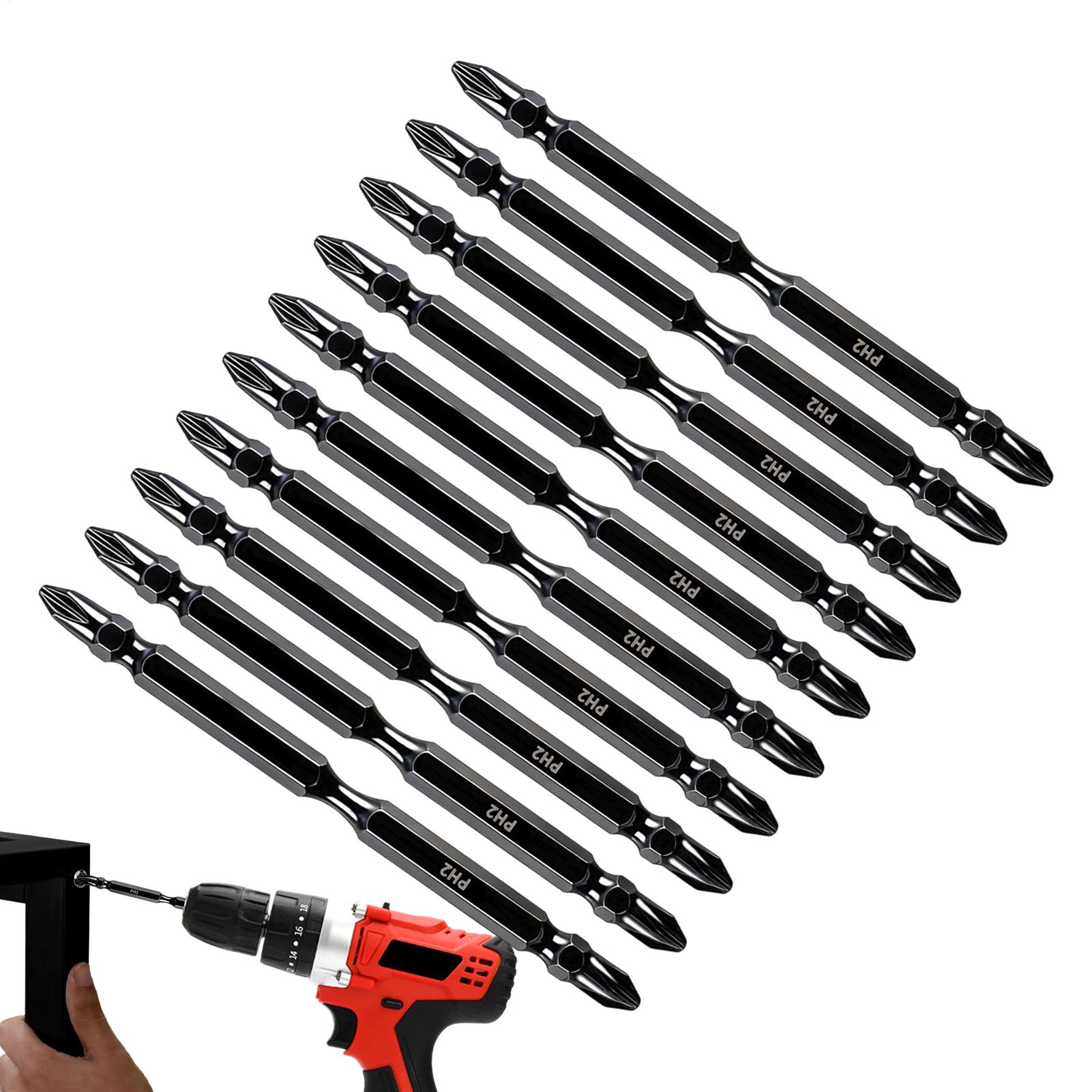 ドリル用磁気ビット両端フライス加工磁気ドライバーヘッドキット - End Mill のレビューと価格