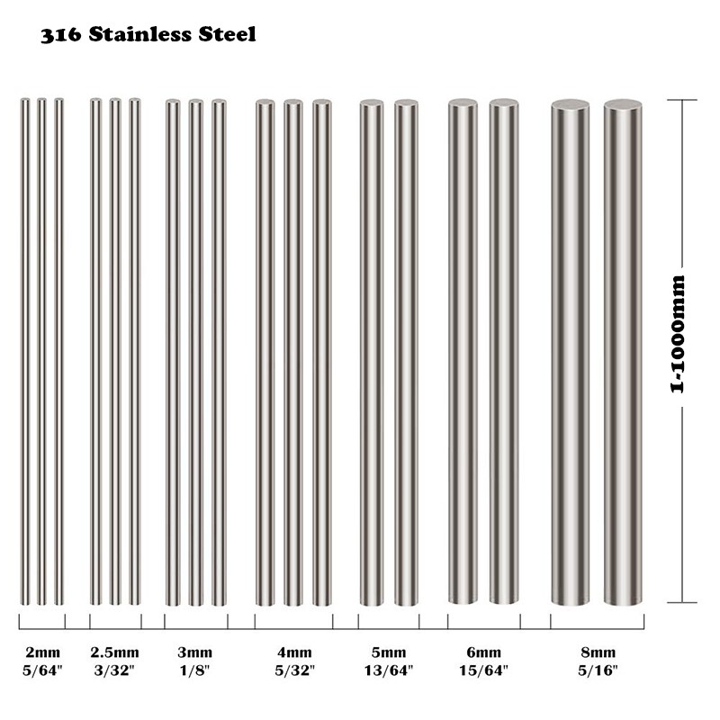1個入り 316ステンレス鋼 6mm 8mm 10mm 12 - Linear Rod 8Mm のレビューと価格