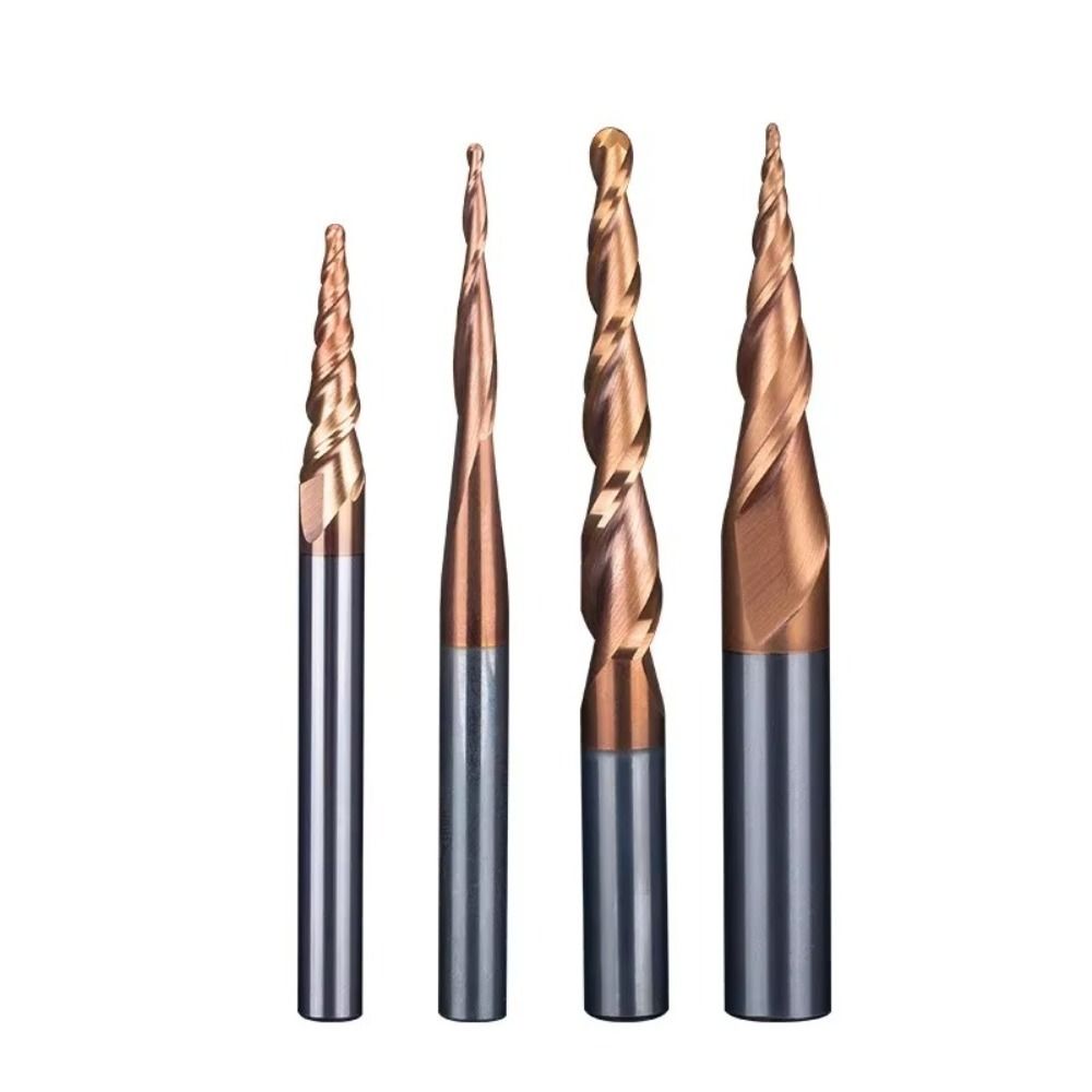 HRC55 超硬ソリッドボールノーズテーパーエンドミル CN - End Mill Set のレビューと価格