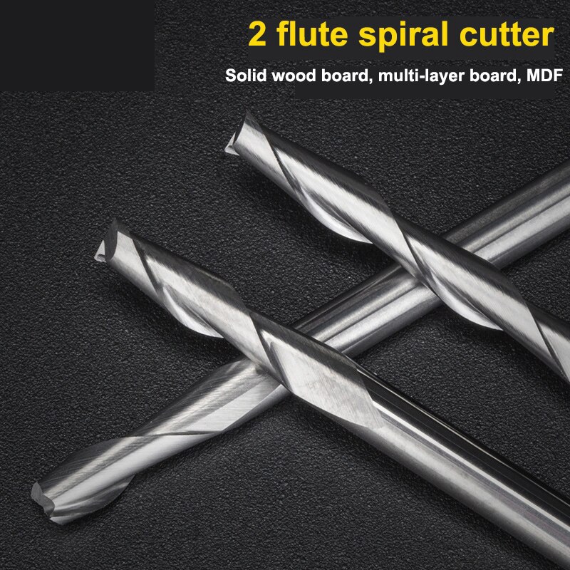10個入り 3.175 1/8 シャンク 2枚刃 スパイラル - End Mill Set のレビューと価格