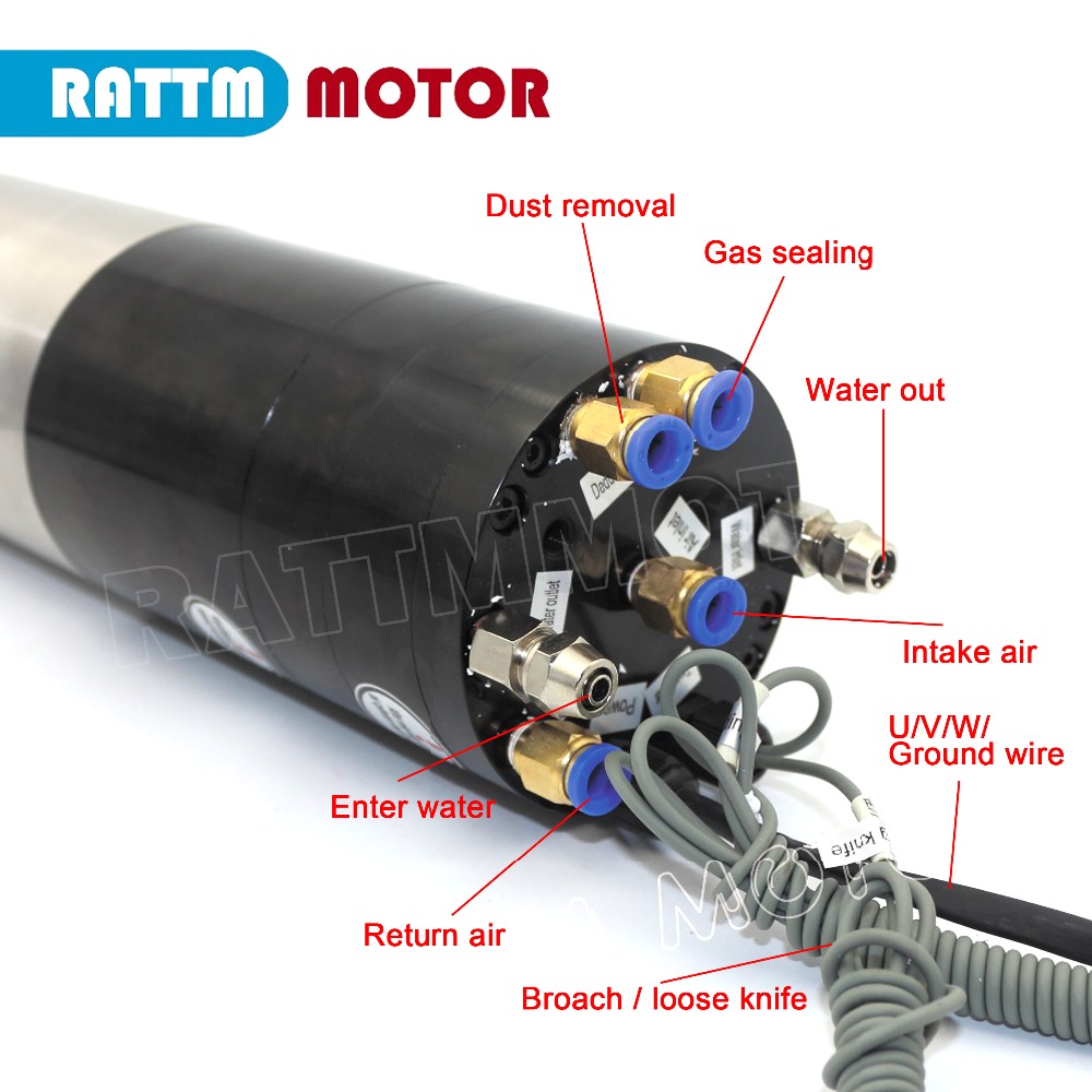1.8KW 2.2KW ISO20 水冷冷却旋盤 ATC ス - Water Cooled Spindle のレビューと価格