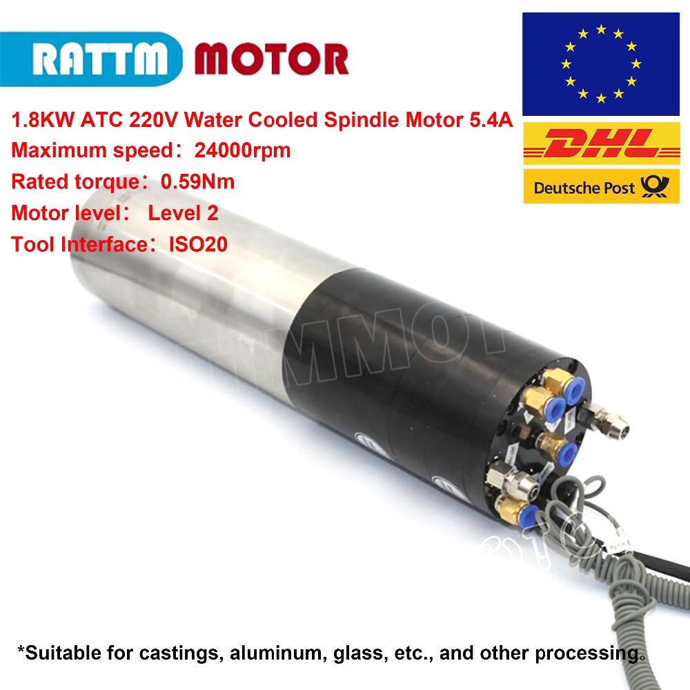 1.8KW 2.2KW ISO20 水冷冷却旋盤 ATC ス - Water Cooled Spindle のレビューと価格