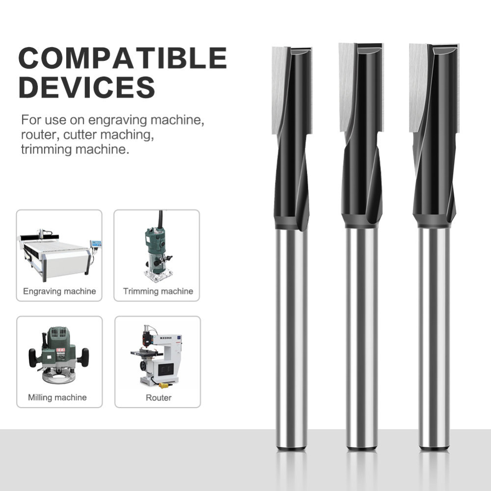 12mmシャンクストレートルータービット、ダブルフルート超硬 - Cnc Bits のレビューと価格