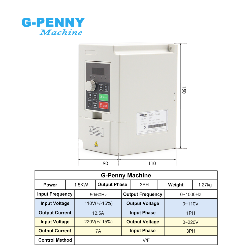 G-Penny CNC 1.5KW ER16 65mm 4個 - Water Cooled Spindle のレビューと価格