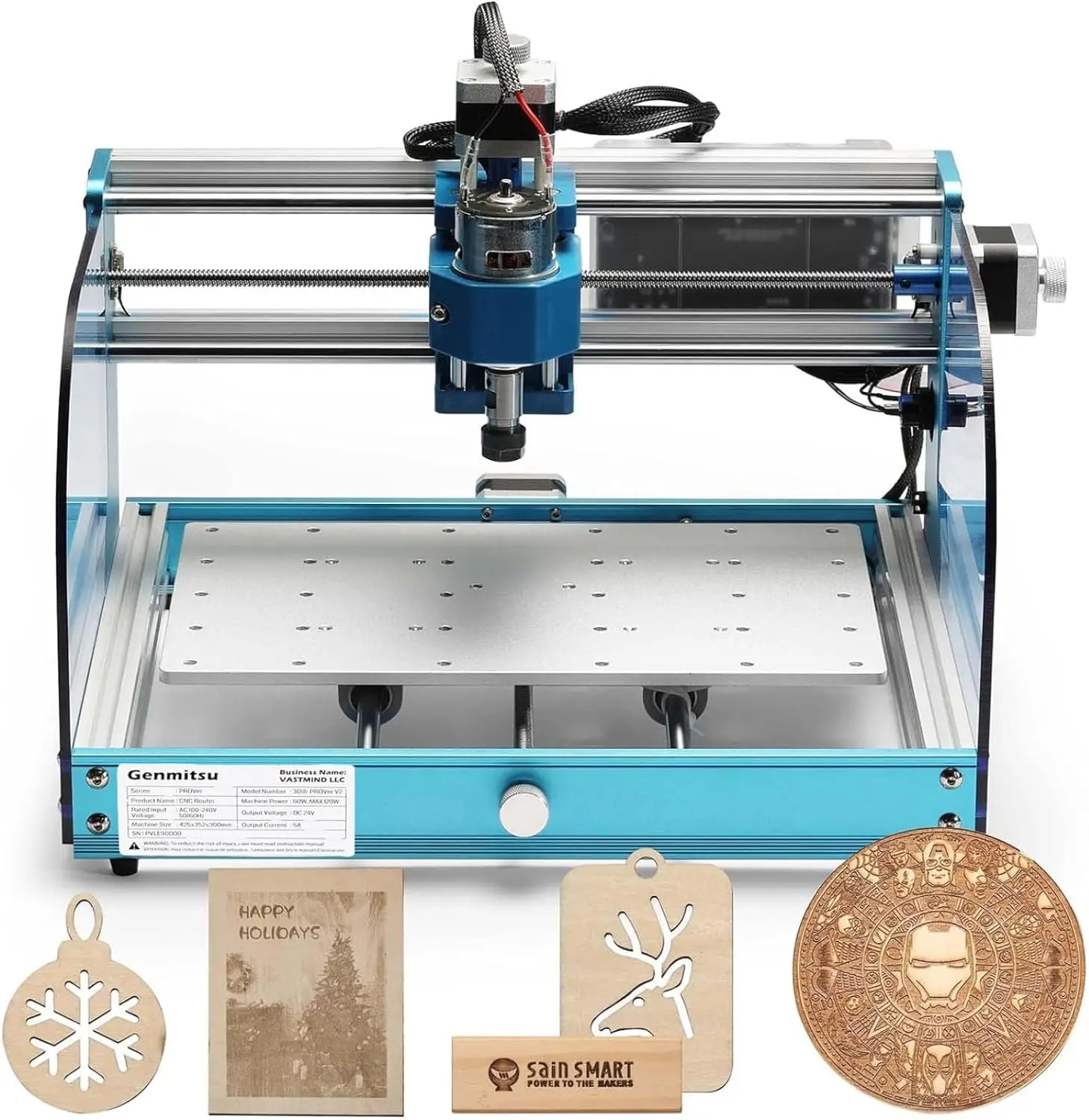 Genmitsu CNCフライス盤の加工エリア：284 x  - 3018 Aluminium Cnc のレビューと価格