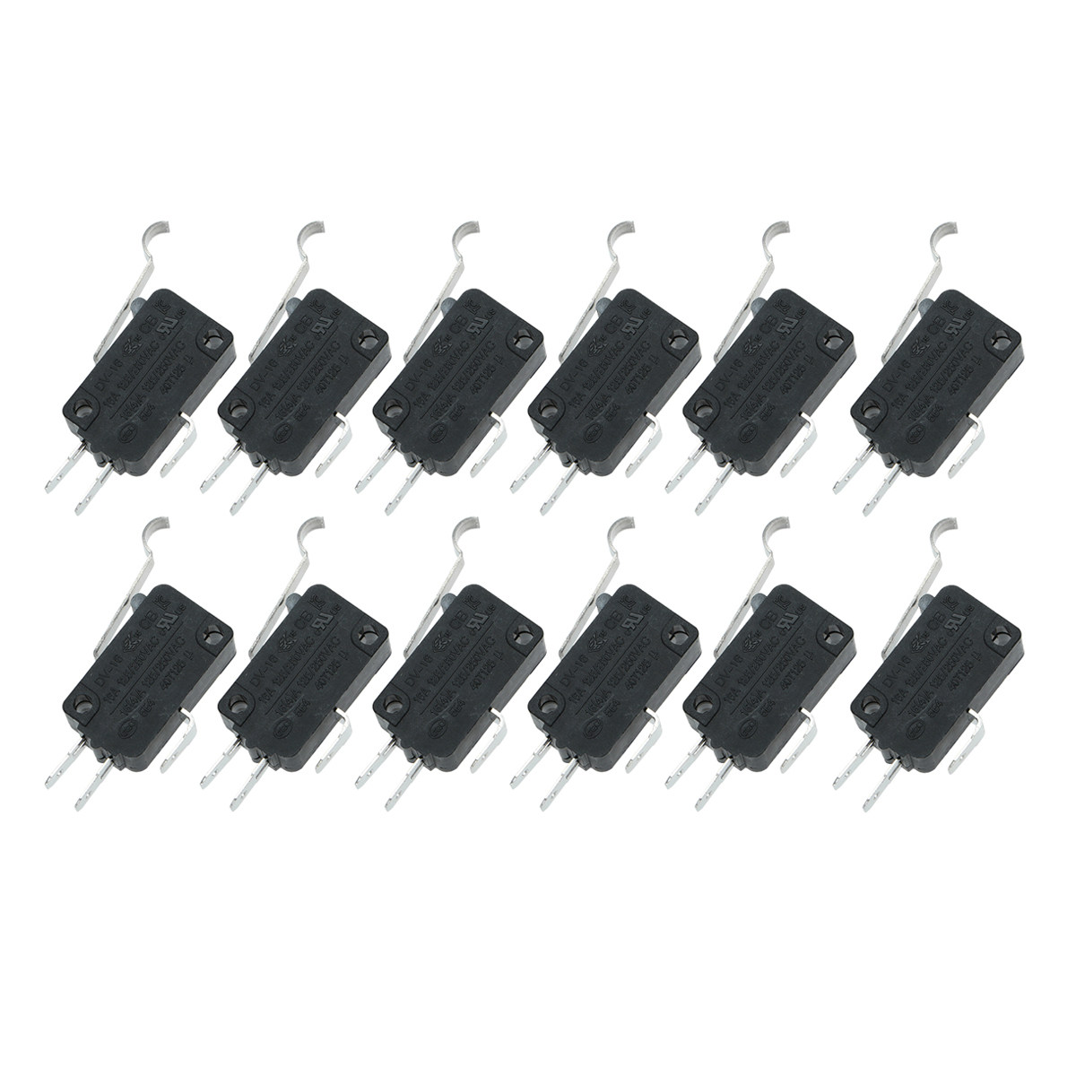 家庭用電化製品向け、防水仕様のマイクロスイッチ12個入り。ピ - Limit Switch のレビューと価格