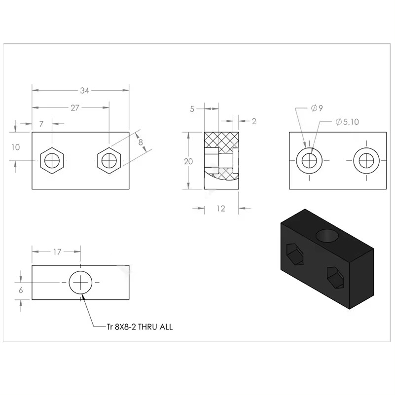 4個入り OpenBuilds T8 リードスクリュー AC - Linear Rod 8Mm のレビューと価格