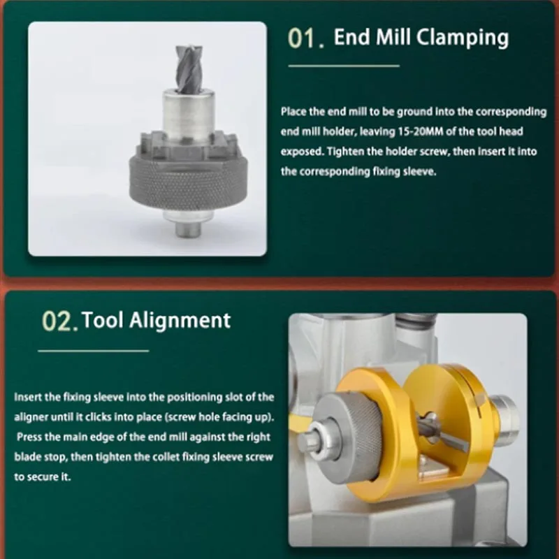 携帯式Φ3～Φ25エンドミル研磨機、6000rpmの回転速度 - End Mill のレビューと価格