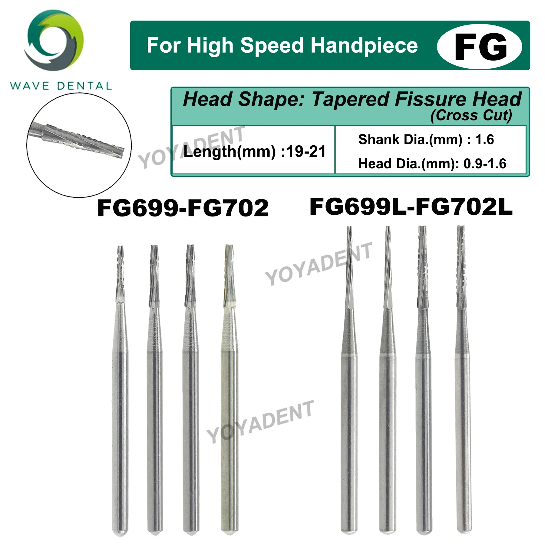 PRIMA WAVE 歯科バーチタンカーバイドバーテーパー裂 - Carbide End Mill のレビューと価格
