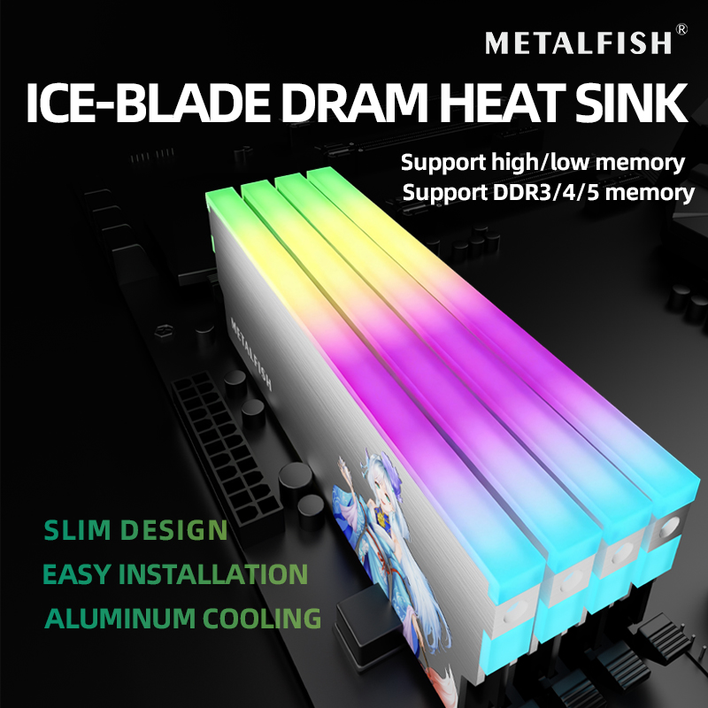 METALFISH DRAM ヒートシンク 5V-3PIN  - Aluminium Extrusion のレビューと価格