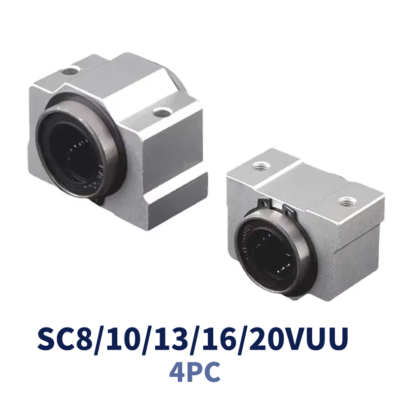 CNCルーター用リニアベアリングブロック,4個,sc8vuu - Linear Rod 8Mm のレビューと価格