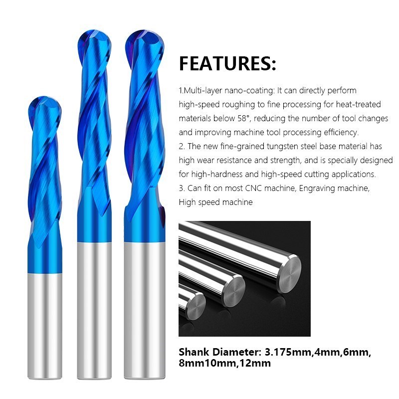 Xcan-エンドミル3.175 4 6 8 10 12mm, - End Mill Set のレビューと価格
