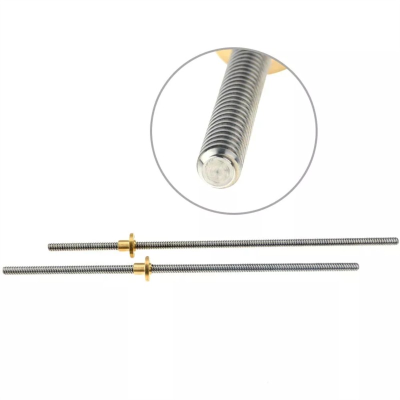 2個入り T8 リードスクリュー Tr8 リード 2mm 4 - Lead Screw 8Mm のレビューと価格